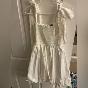 Elegant White Mini Sundress